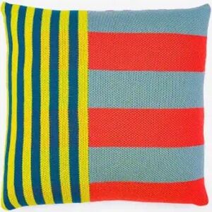 Verloop. Knit Pillow. Mosaic. Reversible. 20x20”. Machine Washable. Cover Only.
